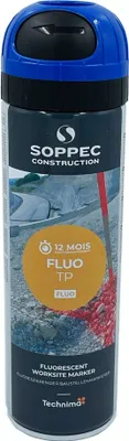Produktbild von Markierungsspray 'FLUO-TP' Neon-Blau, 500 ml