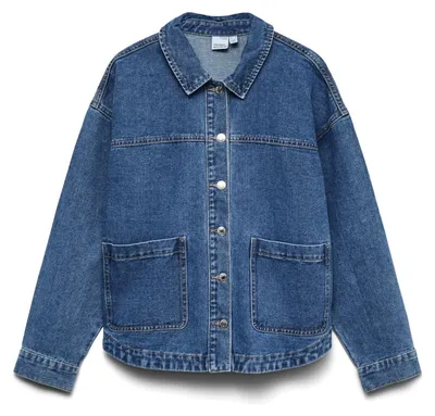 Produktbild von Vero Moda 10331693-M, Shacket, Weiblich, Erwachsener, Kleidungsknopf, Baumwolle, Blau