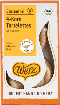 Produktbild von 4-Korn-Tortelettes - Vollkorn-Gebäck glutenfrei 125g