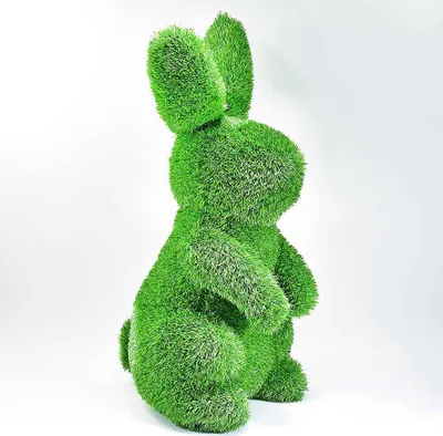 Image de AniPlants, Figurine d'herbe, "Lapin" debout, Décoration de jardin, 85cm