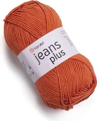 Produktbild von YarnArt Jeans Plus Garn 100g, 160m, Koniak, 55% Baumwolle, 45%.Polyacryl, Worsted