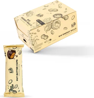 Produktbild von KoRo I  Nut Butter Cups Salted Peanut 12 x 3 x 13 g