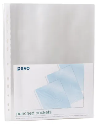Zdjęcie produktu dla pavo 8020591 pavo Prospekthülle, DIN A4, PP, 0,04 mm, genarbt