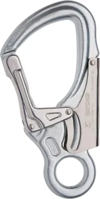 Produktbild von Edelrid DSG 4000 Steel - robuster Stahlkarabiner mit Handballensicherung, Farbe:006 silver