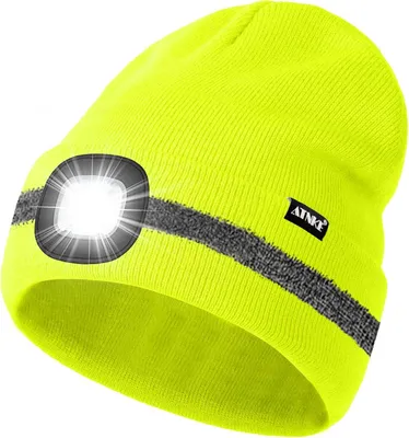 Productafbeelding van LED-muts - Oplaadbaar USB - 4 LED - Reflecterende strepen - Hardlopen