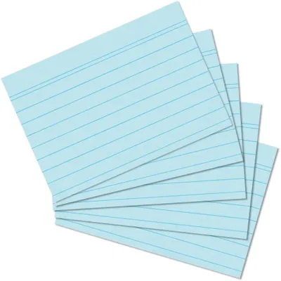 Produktbild von Herlitz Karteikarten DIN A5 liniert blau 100 Karten