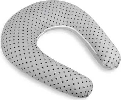Obrázok produktu pre Dojčiaci vankúš so zipsovým poťahom – obvod 180 cm – sivý