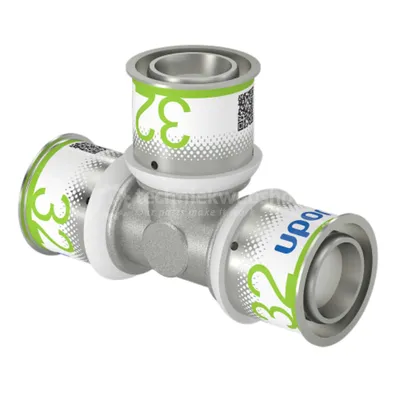 Zdjęcie produktu dla Uponor T-Stück S-Press PLUS aus Messing, verzinnt 32x32x32mm