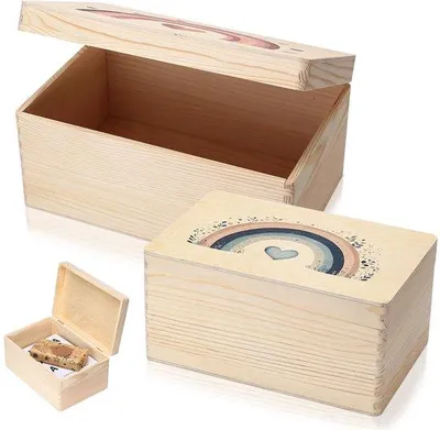 Productafbeelding van Houten schatkistsets met 2 houten bureaus, geschikt voor het n van herinneringen en als decoratie in de woonkamer