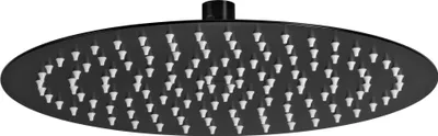 Produktbild von Kopfbrause, Stahl- - 300 mm - Schwarz, rund