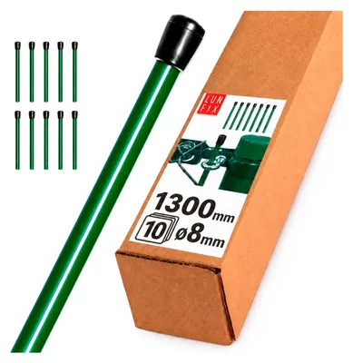 Productafbeelding van Groen Gaasposten - 1300 x 8 mm - 10 Stuks
