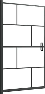Produktbild von vidaXL Duschkabine ESG 80x140 cm Schwarz