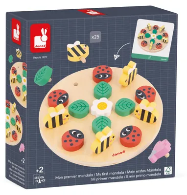 Productafbeelding van Janod - Mandala speelgoedtuin - Creatieve tekenset voor kinderen