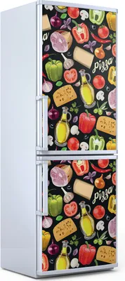 Produktbild von Magnete Dekorative - 70 cm x 190 cm - Küche - Magnetmatte Kühlschrankmagnete - Zutaten Für Pizza