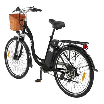 Zdjęcie produktu dla DYU C6 26 Cali 25 Km/h Rower Elektryczny - Bateria 36V12.5Ah Zasięg 40KM Hamulce Tarczowe - Czarny