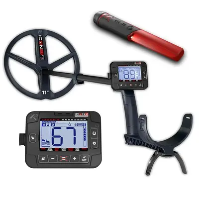Produktbild von XP IconX Metalldetektor, 28cm Suchspule, kabellos, FMF Multifrequenz + Mi6 (ICONX-28FMFRCMi6)