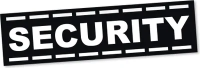Produktbild von PantherPixel Security Magnetschild Auto Sicherheitsdienst Werkschutz Magnetfolie Geschenkidee 30 x 8 cm STANDARDFARBFOLIEN