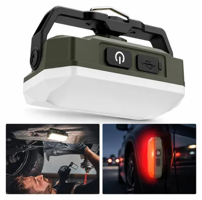 Produktbild von Campinglampe LED Akku, dimmbare Outdoor Laterne mit 3 Farbmodi, USB-C wiederaufladbare Zeltlampe für Camping, Wandern und Reisen