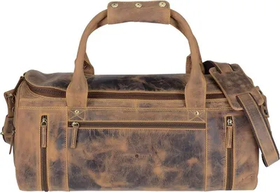 Produktbild von Greenburry Reisetasche Leder braun Vintage Herren Weekender Sporttasche Tasche 1657-25