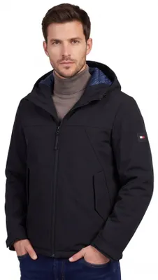 Produktbild von Tommy Hilfiger Winterjacke Dunkelblau kurz einfarbig