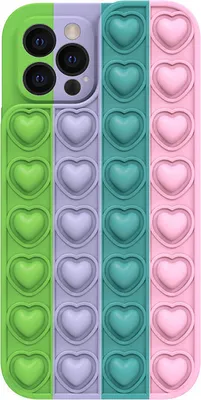 Zdjęcie produktu dla Etui Heart Pop It do iPhone 11 - Kolorowe i Antystresowe KP25427