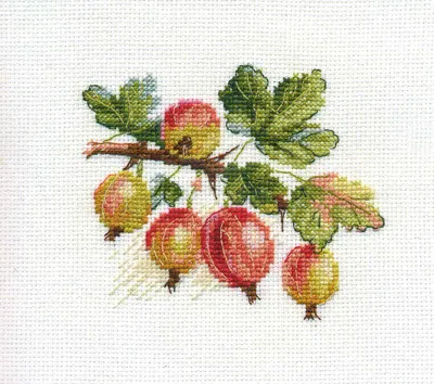 Productafbeelding van Borduurpakket kruissteek Kruisbes 11x9 cm