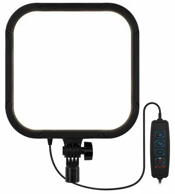 Produktbild von Verk 12488 LED-Leuchte für Filmaufnahmen, 23 x 23 cm, 2500K - 7500K, 3 Lichtfarben