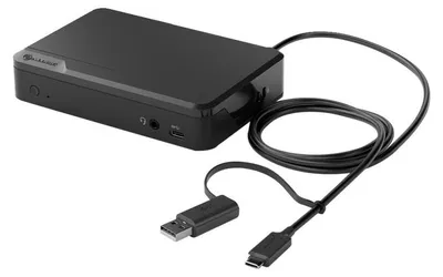 Produktbild von ALOGIC DUTHD, USB 3.2 Gen 1 (3.1 Gen 1) Type-C, Schwarz, 3.5mm, HDMI, RJ-45, USB 3.2 Gen 1 (3.1 Gen 1) Type-A, USB 3.2 Gen 1 (3.1 Gen 1) Type-C, Acrylnitril-Butadien-Styrol (ABS), 140 mm, 94,6 mm