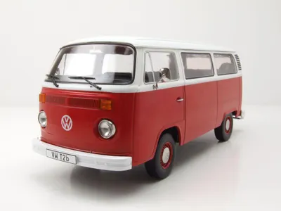 Produktbild von KK Scale 181363 VW T2 b Bus 1972 rot weiß 1:18