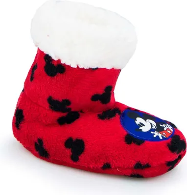 Produktbild von Disney Mickey Mouse Pantoffeln Weiche Disney-Schuhe für Zuhause Hausschuhe Rot Größe 29/30