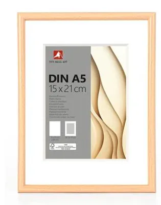 Produktbild von Portraitrahmen Kunststoff buche 15x21 cm (DIN A5)