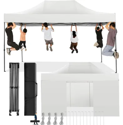 Productafbeelding van Gazebo-tent, waterdicht materiaal, in hoogte verstelbaar, wit