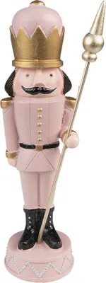 Immagine prodotto di Schiaccianoci decorativo natalizio Clayre & Eef 17 cm plastica rosa