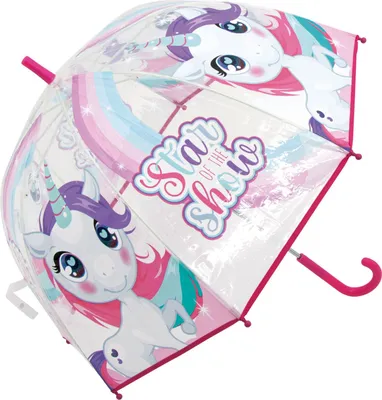 Produktbild von Einhorn Regenschirm - Kinder Stockregenschirm- Kuppelschirm Ø 68 cm