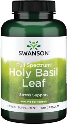 Imagen del producto de Swanson Suplementos dietéticos Full Spectrum Holy Basil, BI7267