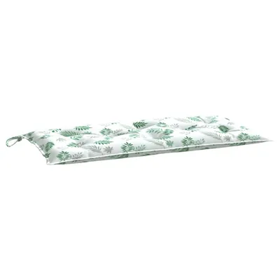 Produktbild von vidaXL Gartenbank-Auflage Blattmuster 100x50x7 cm Oxford-Gewebe