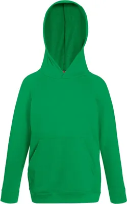 Produktbild von Fruit Of The Loom Kinder Kapuzen Pullover BC2652 (7-8 Jahre (128)) (Kellygrün)