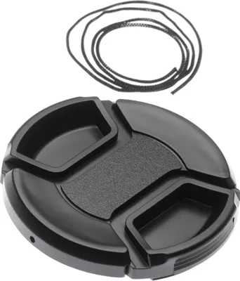 Produktbild von vhbw Universal Objektivdeckel 55 mm für Kamera - Kunststoff Schwarz, mit Innengriff