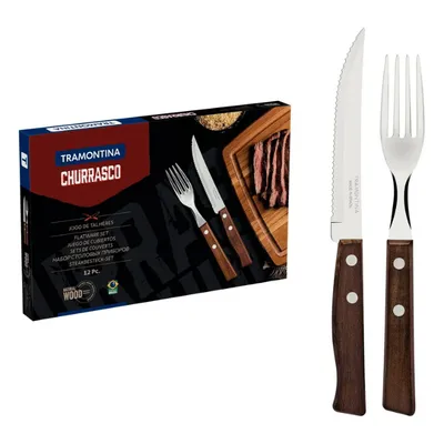 Image de Ensemble De Rôtissage 12 PiècesPolywood Châtaignier