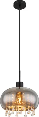 Produktbild von Globo Lighting Hängeleuchte Metall schwarz matt, 1x E27 LED