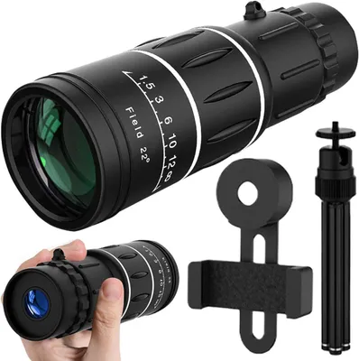 Produktbild von 16X52 Monokular-Teleskop, HD-Fernglas für Outdoor,Kompaktes Monokular Monokular wasserdicht,für Geschenke,Vogelbeobachtung, Wandern, Konzert, Reisen