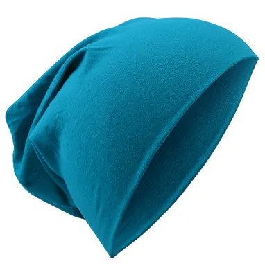 Produktbild von Kinder Beanie Unifarbe Tuerkis-XL
