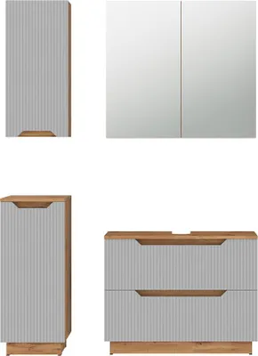 Immagine prodotto di Set di mobili da bagno Vicco Lotta Grigio 4 parti, Model 59516
