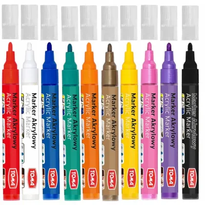 Produktbild von TOMA Acrylstifte Set TO-402 - 10 Künstlerfarben