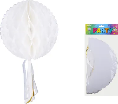 Zdjęcie produktu dla Papierowa kula 30 cm do zawieszenia na sznurku
