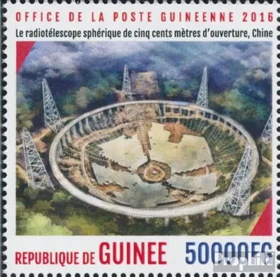 Produktbild von Briefmarken Guinea 2016 Mi 12155 (kompl. Ausgabe) postfrisch Radioteleskop