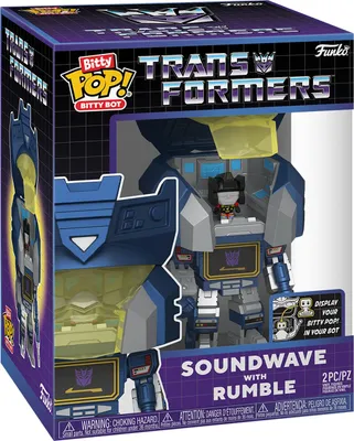 Produktbild von Transformers - Soundwave with Rumble Bitty Pop! Bot Funko