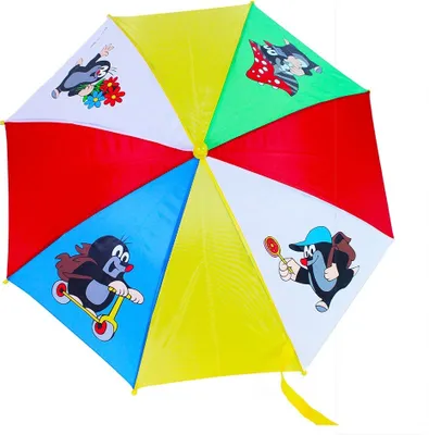 Produktbild von Rappa 480566 Der kleine Maulwurf Regenschirm Schirm für Kinder ab 3 Jahren