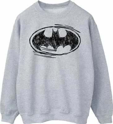 Imagen del producto de Sudadera con logo de Batman para hombre, modelo BI348 (talla XXL), color gris/