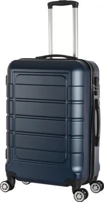 Produktbild von Hartschalenkoffer Trolley 4-Rollen Koffer Reisekoffer / 68 Liter / 201 - Farbe: dunkel-blau